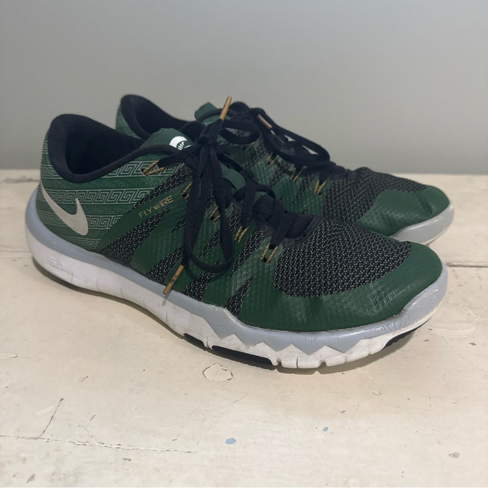 Michigan State Spartans Nike Free Trainer 5.0 V6 Amp Mens Shoes - Sz. 11 View 2